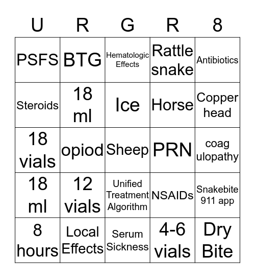 Happy Nurses Week Bingo Card