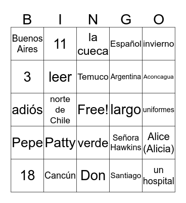 casi se muere Bingo Card