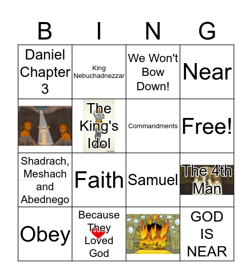 GOD IS NEAR Bingo Card