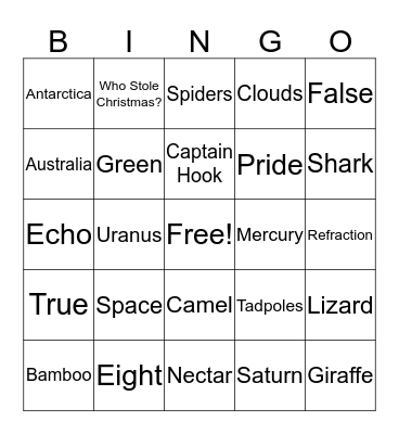 STEAM TECH Bingo Card