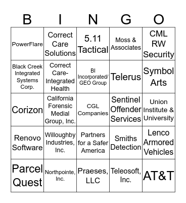 119TH CSSA ANNUAL CONFERENCE EXHIBIT SHOW Bingo Card