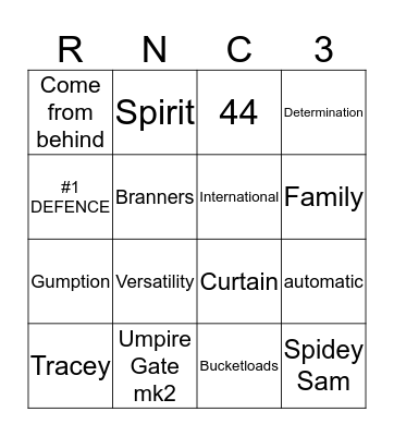 Bonkers Bingo 2018/19! Bingo Card