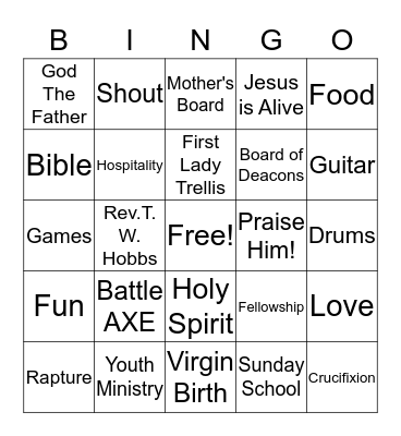 110th Anniversary Bingo Card