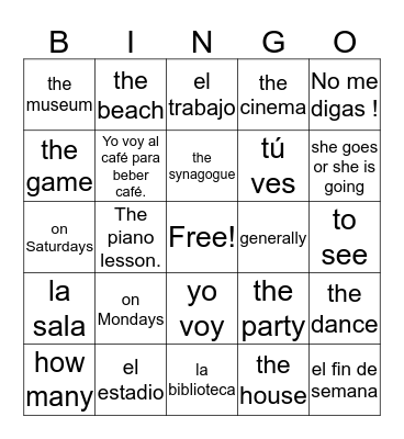 Bingo Card