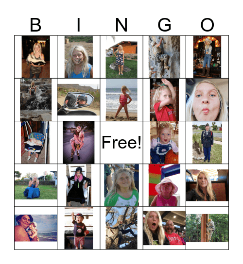 Josie's Sweet 16 Birthday Bingo Card