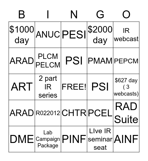 February BINGO!!! $50 winner Bingo Card