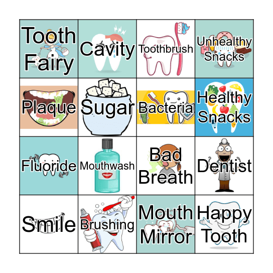 Dental Hygiene BINGO Card