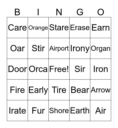 /r/ BINGO Card