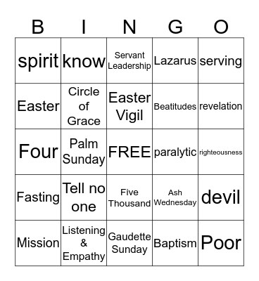 CFF Bingo 2019 Bingo Card