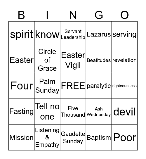 CFF Bingo 2019 Bingo Card
