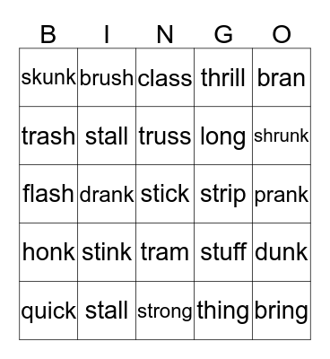 Bingo Time Bingo Card