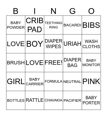 Bingo Card