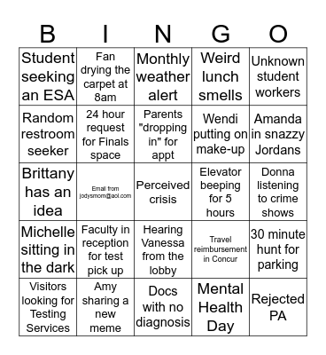 ODS Bingo Card