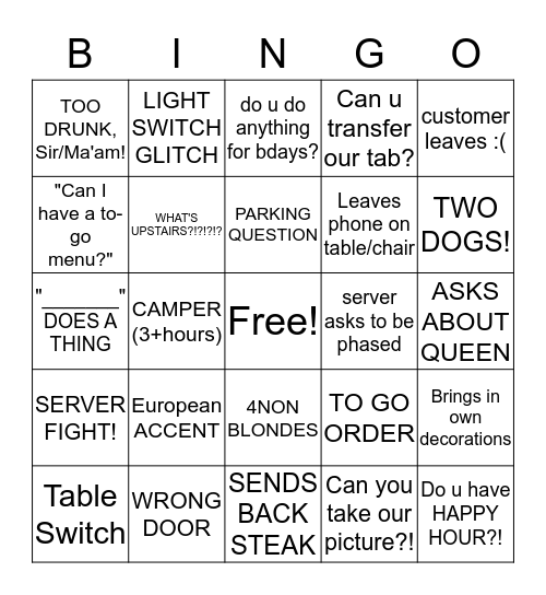 BEAST + BINGO Card