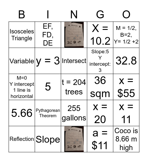 ISLAND BINGO Card