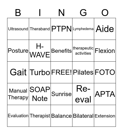 SUNRISE BINGO! Bingo Card