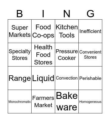 Chapter 17 & 18 Review Bingo Card