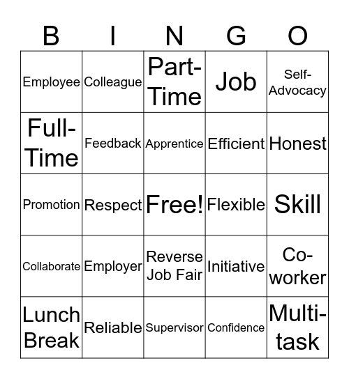 End of Year BINGO Card