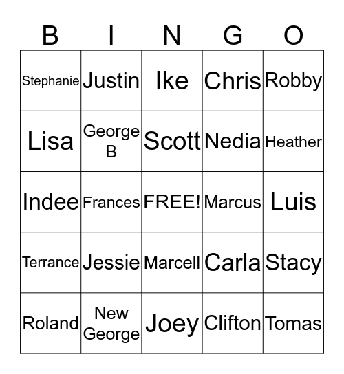 OCS BOOKING Bingo Card