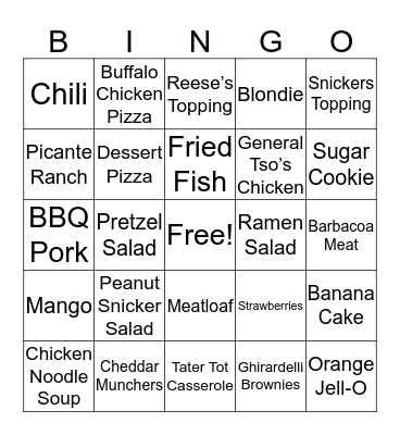 Selleck Bingo Card