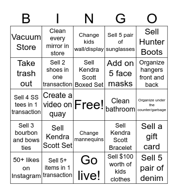 Southern Bliss Bingo Card