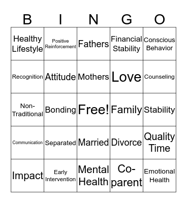 Mother's Day Bingo! Bingo Card