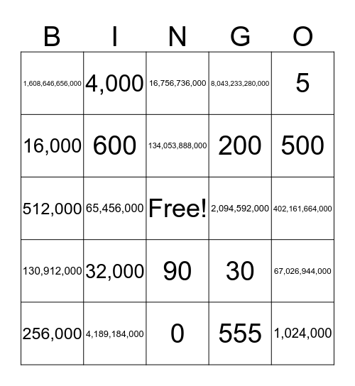 summer vacation Bingo Card