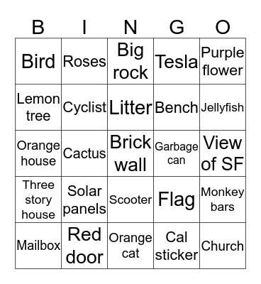 Birthday Bingo Card