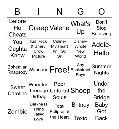 Crescent Bingo 2.0 Bingo Card