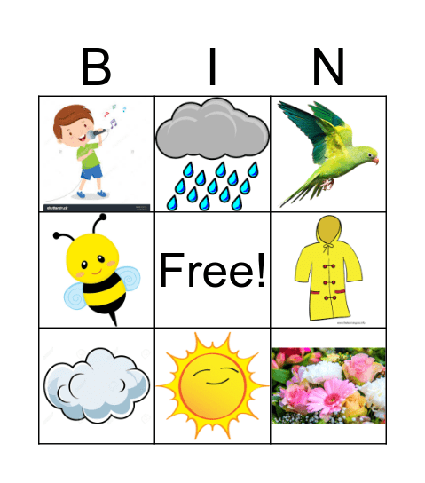 It's Spring Bingo Card