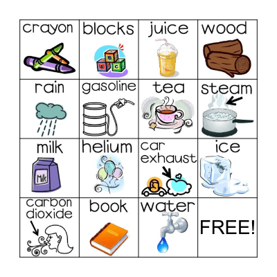 Matter Bingo Card