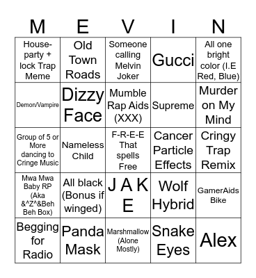 Shitblox Adopt And Raise Bingo Card