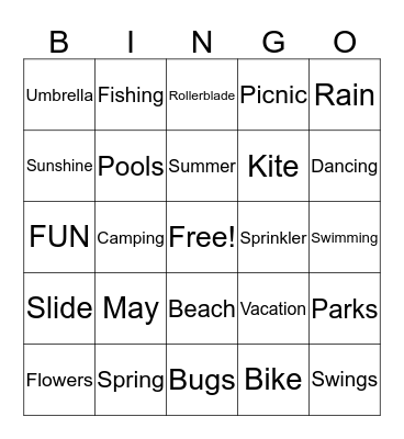 Sunday Funday Bingo Card