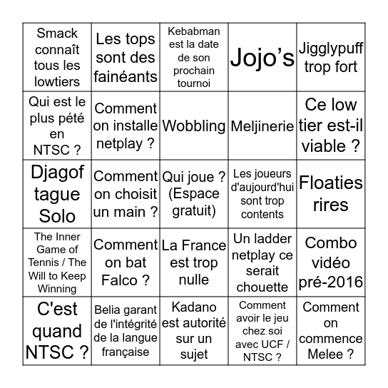 Bingo Discord LFM Bingo Card