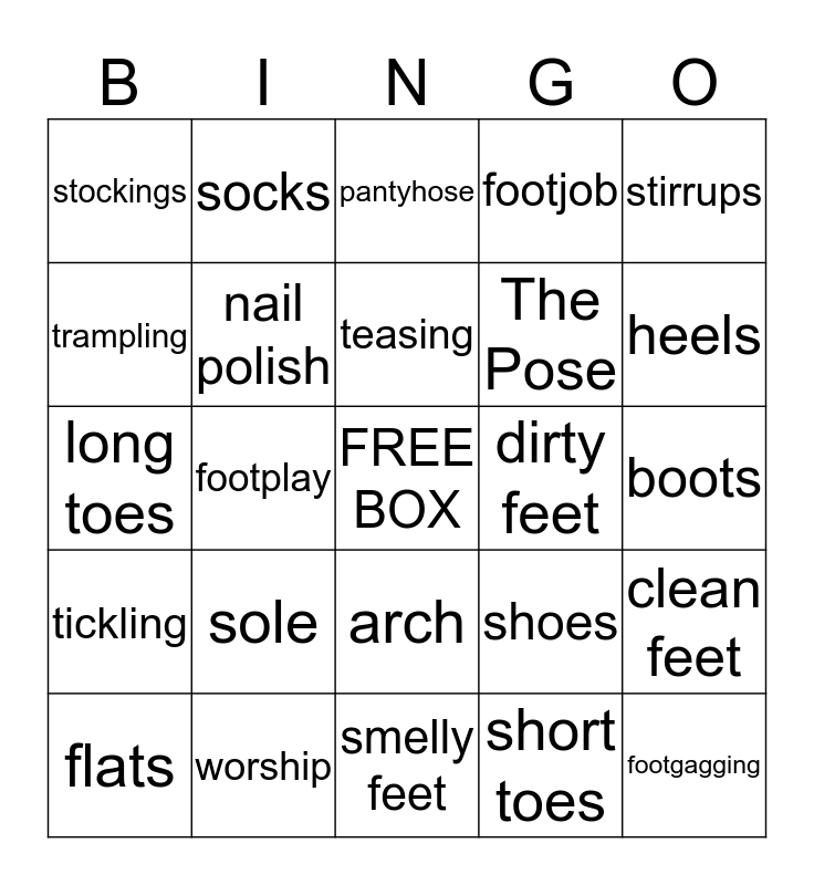 Gross fetish bingo by bongwater