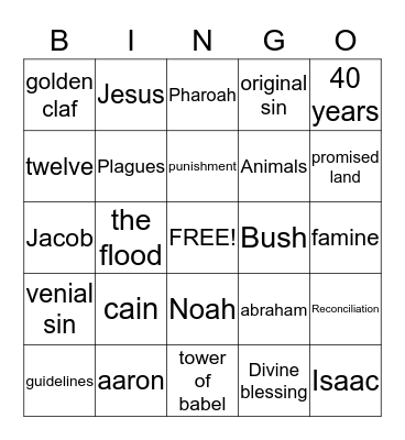 my bingo board Bingo Card