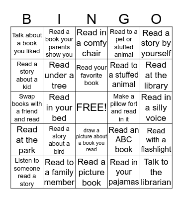Literacy Lingo Bingo Card