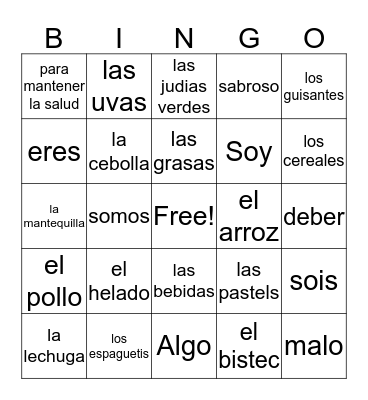 3B BINGO Card