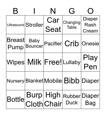 Baby Braxton's Bingo Game Bingo Card