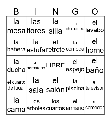 LA CASA Bingo Card