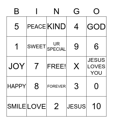 Love Bingo Card