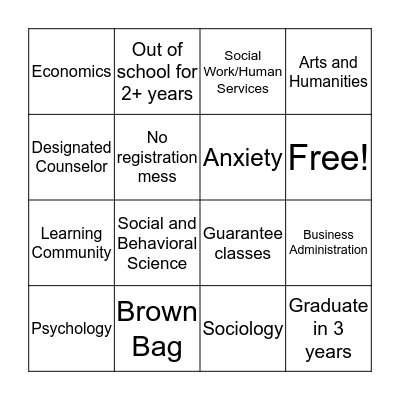 CWA BINGO Card