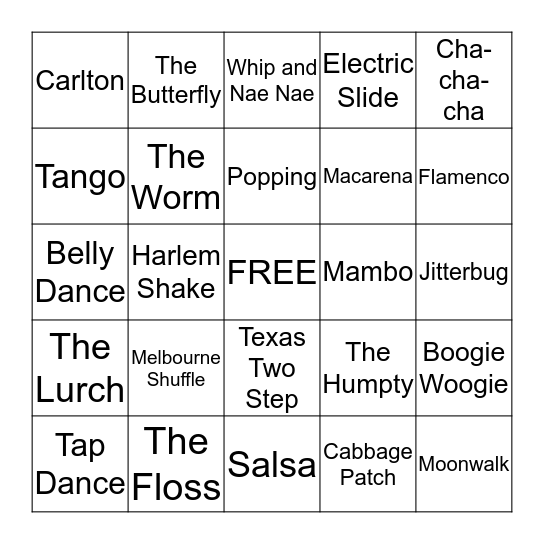 BLOSSOMS ARE DANCING!!! Bingo Card