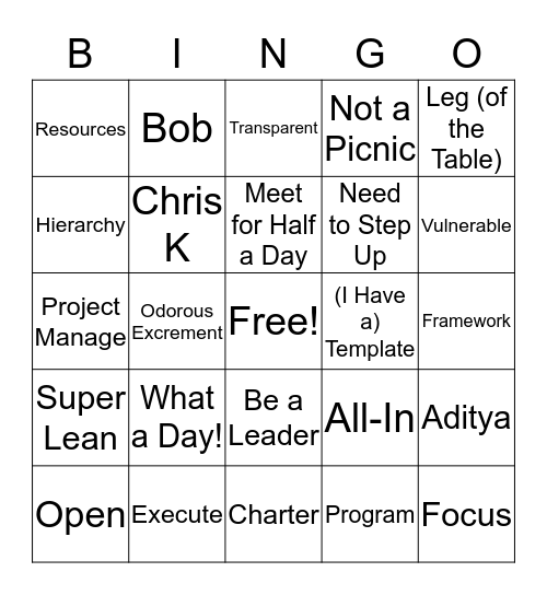For the LULZ Bingo Card