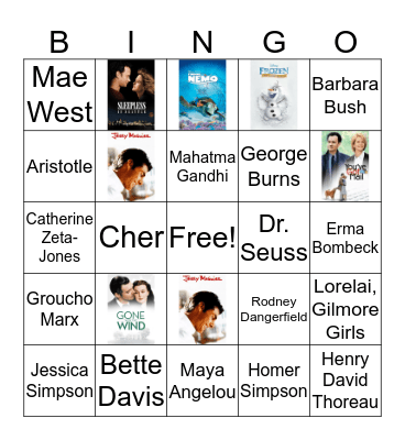 Bridal Bingo Card