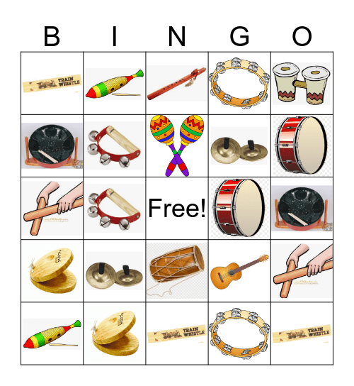 music class bingo