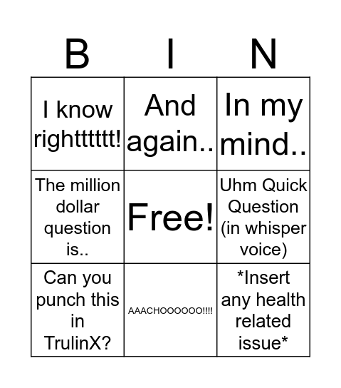 Bingo with Bobby Burgess Bingo Card