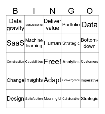 TechX Bingo Card