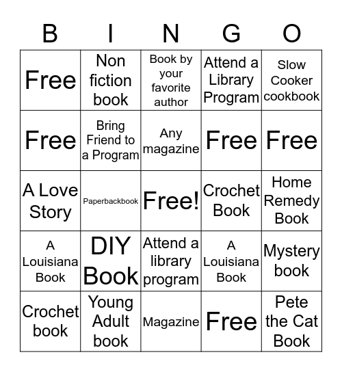 Space Bingo Card