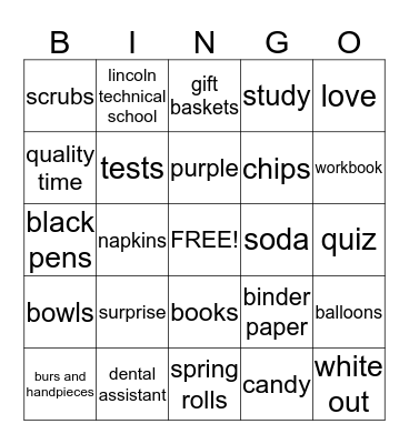 Bingo Card
